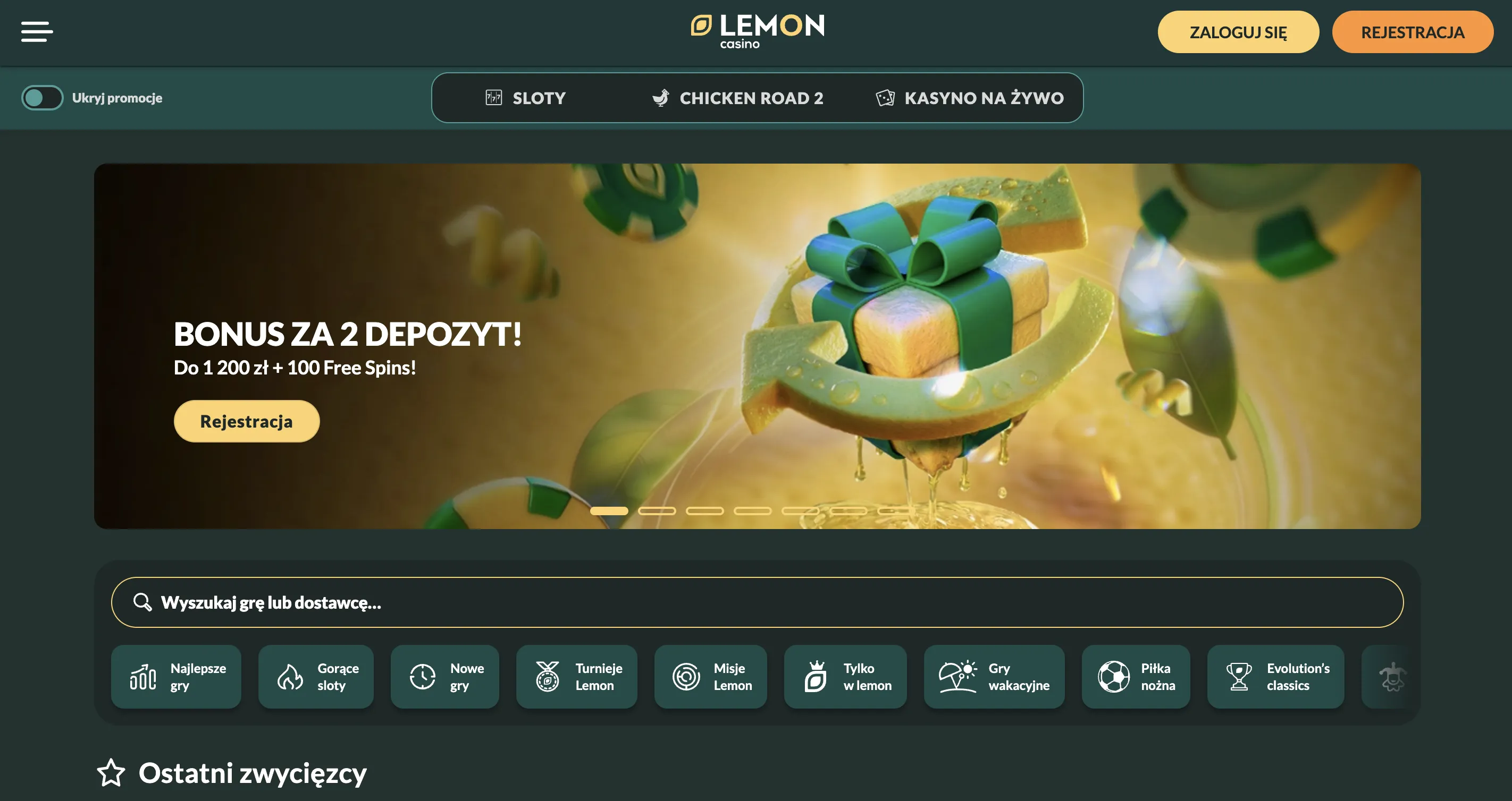 Lemon Casino dostawcy oprogramowania – Pragmatic Play, Nolimit City i inne studia Lemon Casino dostawcy oprogramowania – Pragmatic Play i Nolimit City
